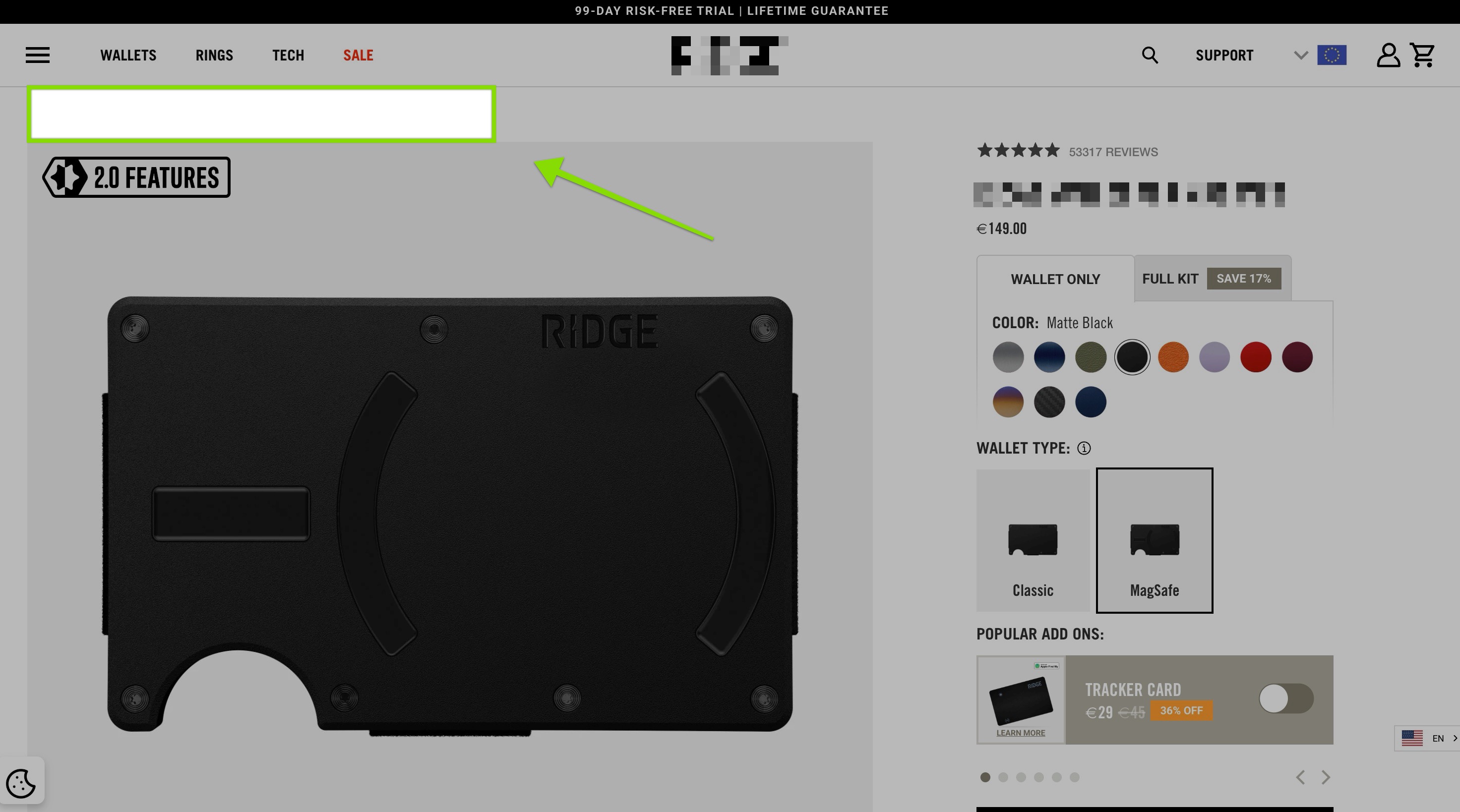 no breadcrumb shopify store example