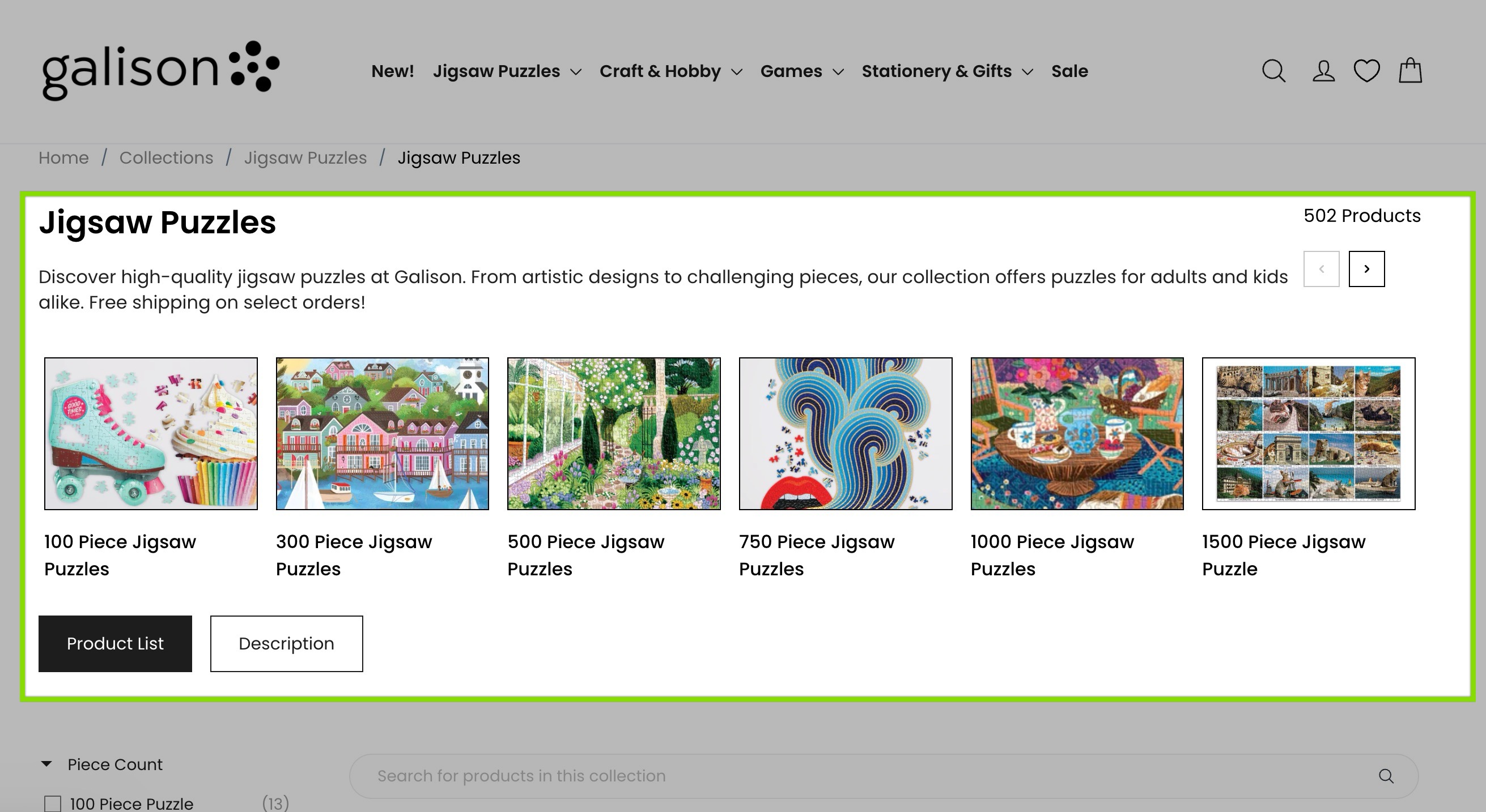 shopify store navigation example with risify
