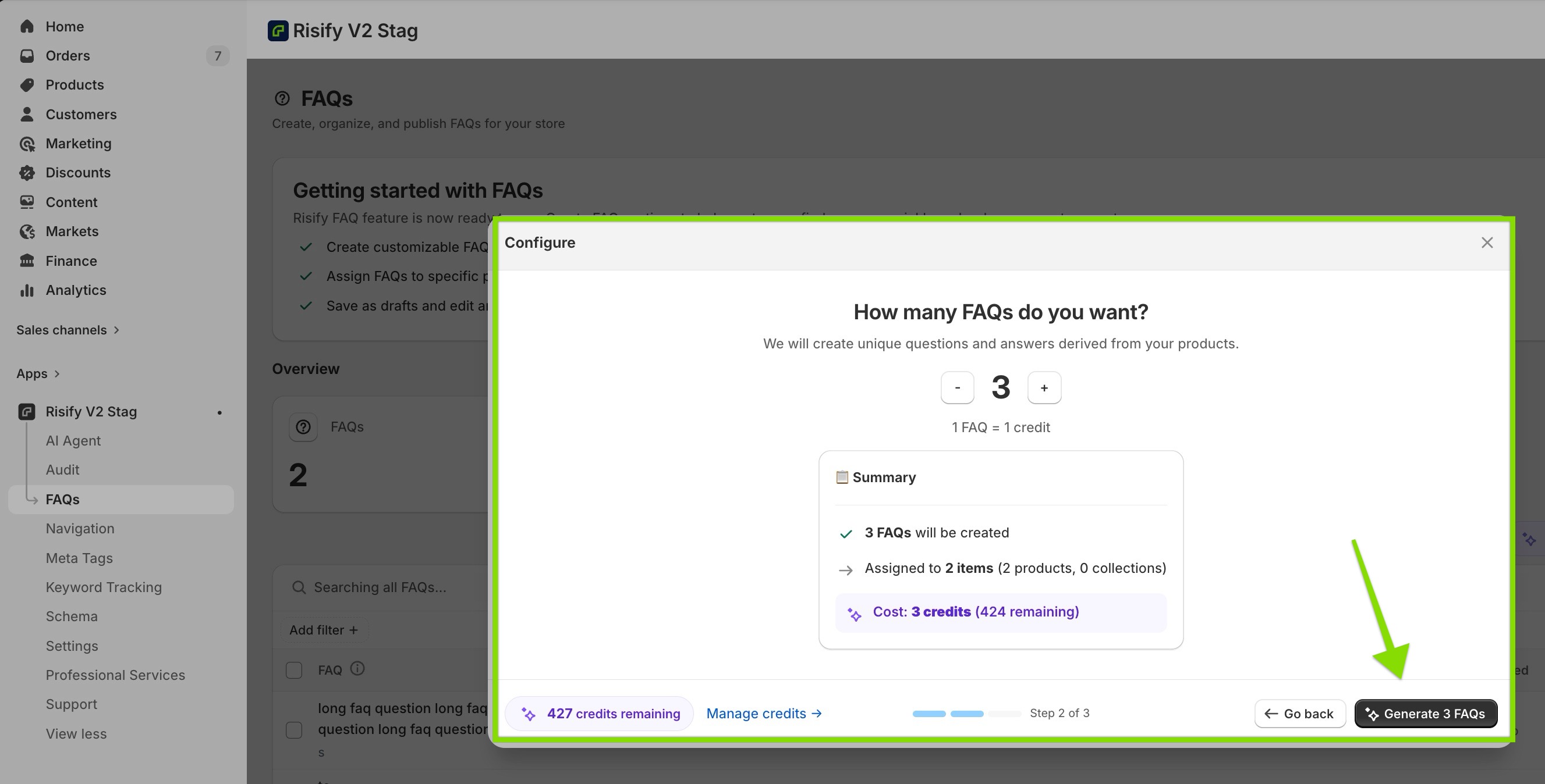 creating faq content with AI