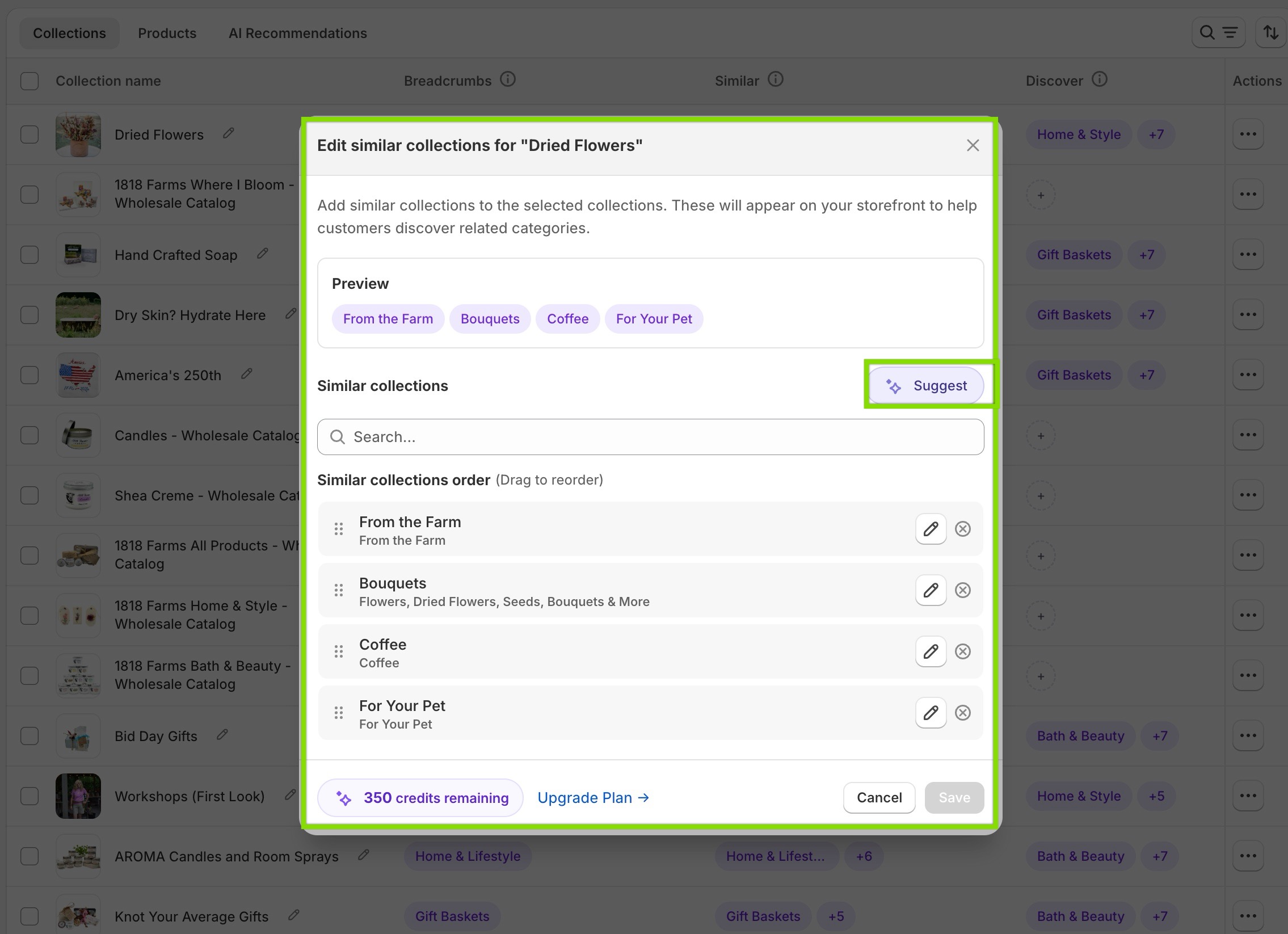 related collection suggestions - risify agentic AI