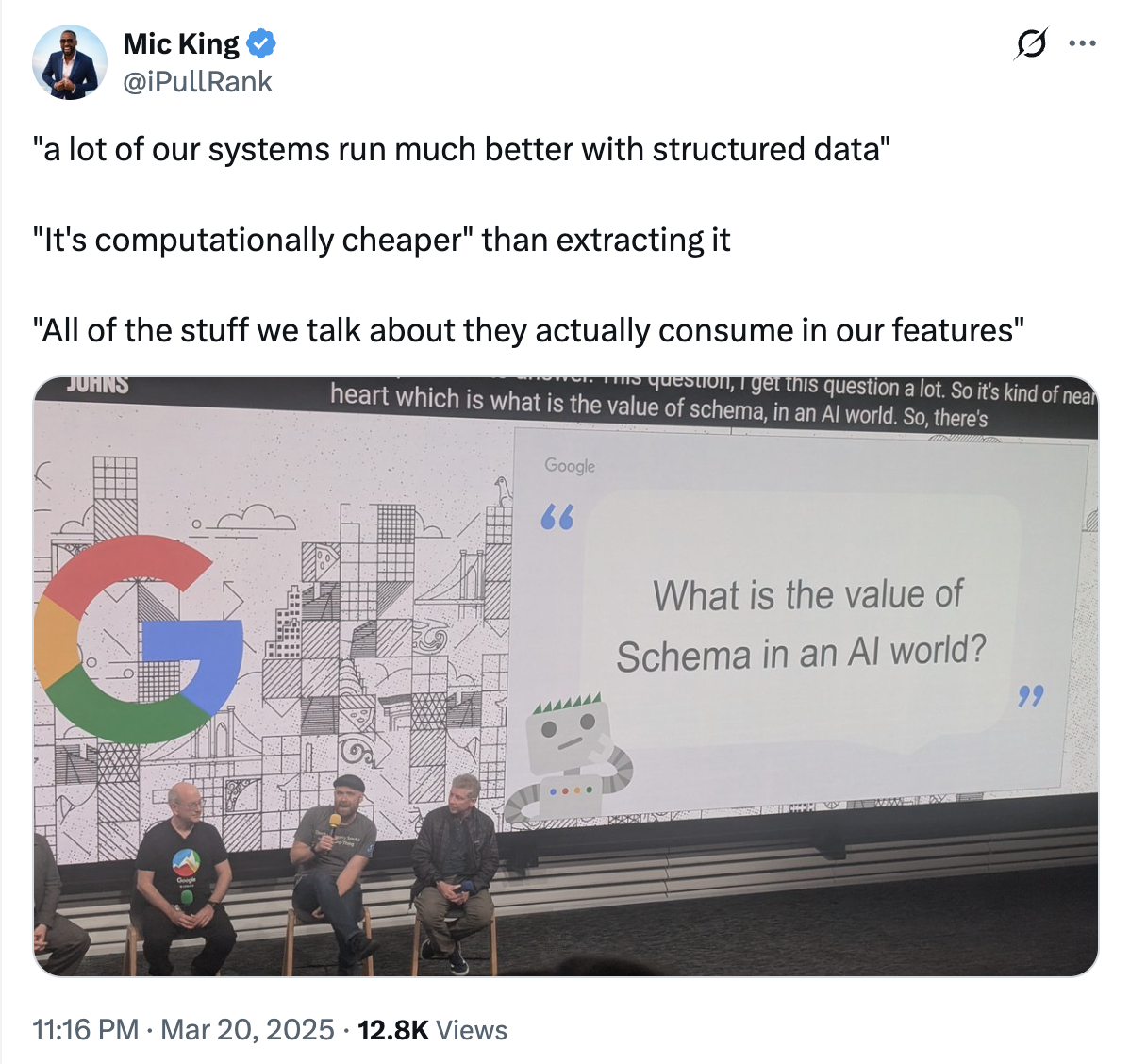 google on structured data